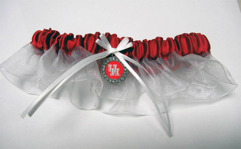 University of Houston Inspired Garter with Licensed Collegiate Charm